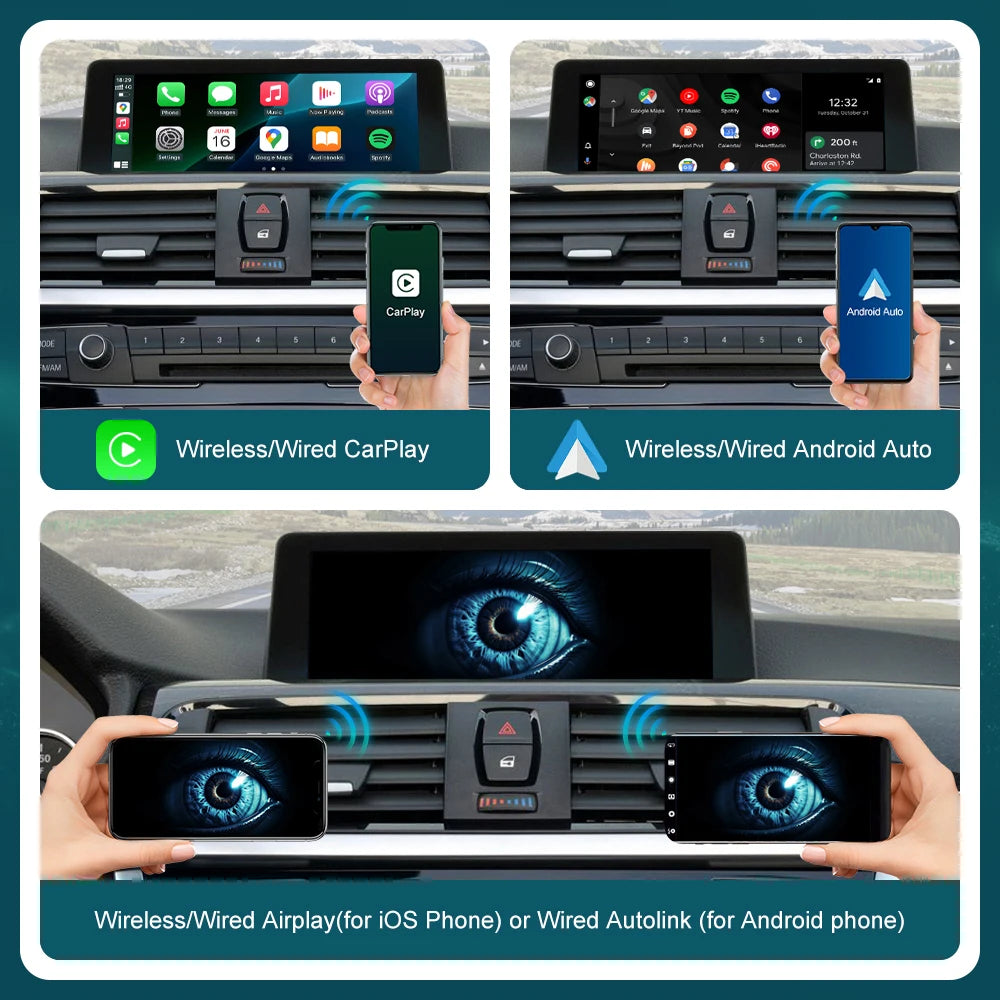 RoadTop Wireless CarPlay for BMW NBT EVO 1 2 3 4 5 6 7 Series X1 X3 X4 X5 X6 MINI F56 F15