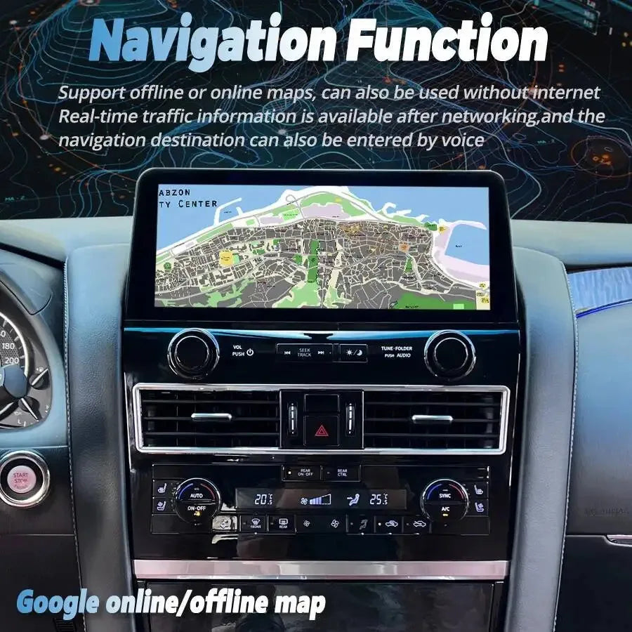 12.3inch Android Screen For Nissan Patrol Y61 Y62 2012-2019 Car Radio Multimedia Video Pla | AUTOKITSHOP