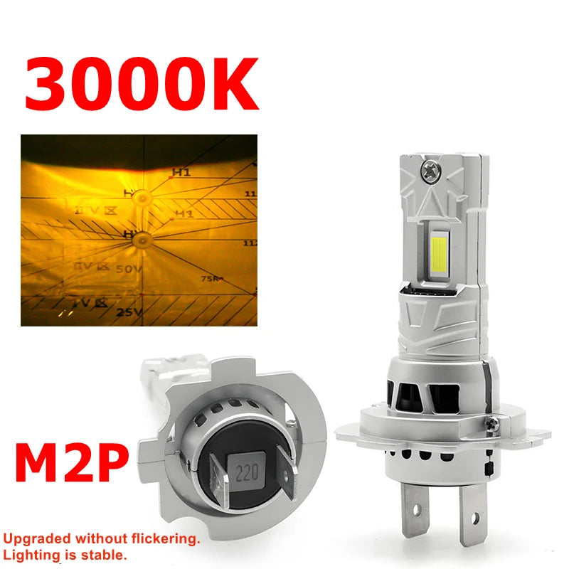 4300K M2P H7 Led Headlight 6500K H11 H7 Fog Light 9005 HB3 H1 9006 H4 Car LED Lamp LED Hea