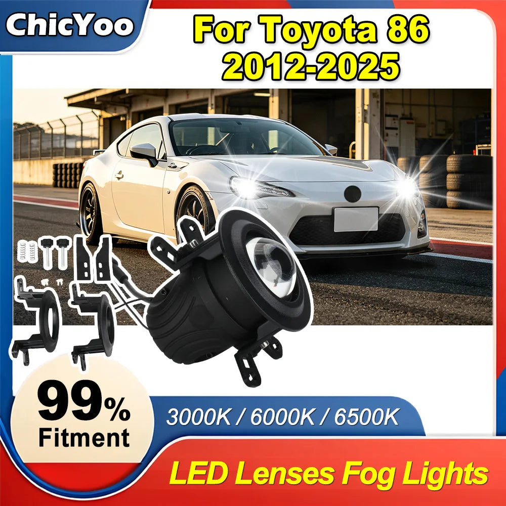 2-inch New LED Lenses Fog Lights With Stand For Toyota 86 2012 2013 2014 2015 2016 2017 20