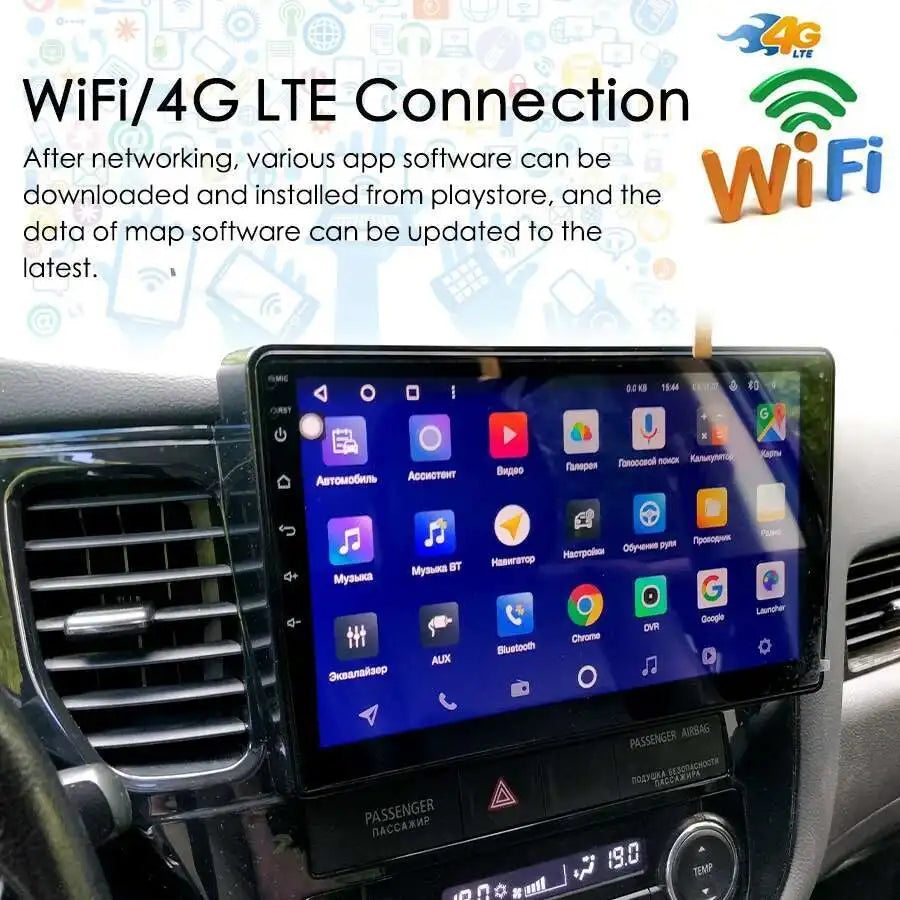 For Mitsubishi Outlander 3 GF0W GG0W 2012-2018 GPS Navigation Multimedia Video Player 8+12