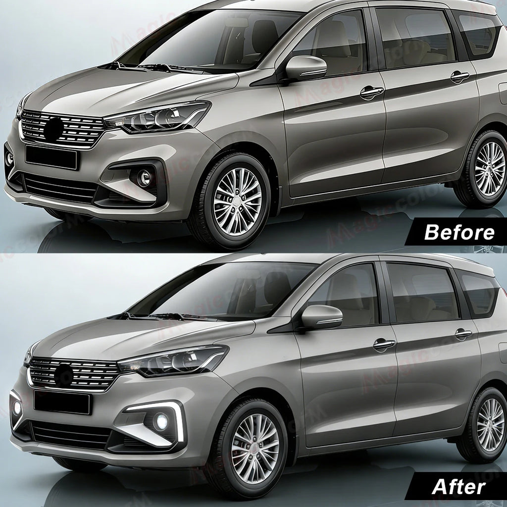 For Suzuki Ertiga 2018 2019 2020 DRL Fog Lamps LED Daytime Running Lights Front Bumper Day | AUTOKITSHOP