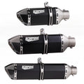 51mm Escape Moto Tube Motorcycle Exhaust Muffler - Automotive LED Light