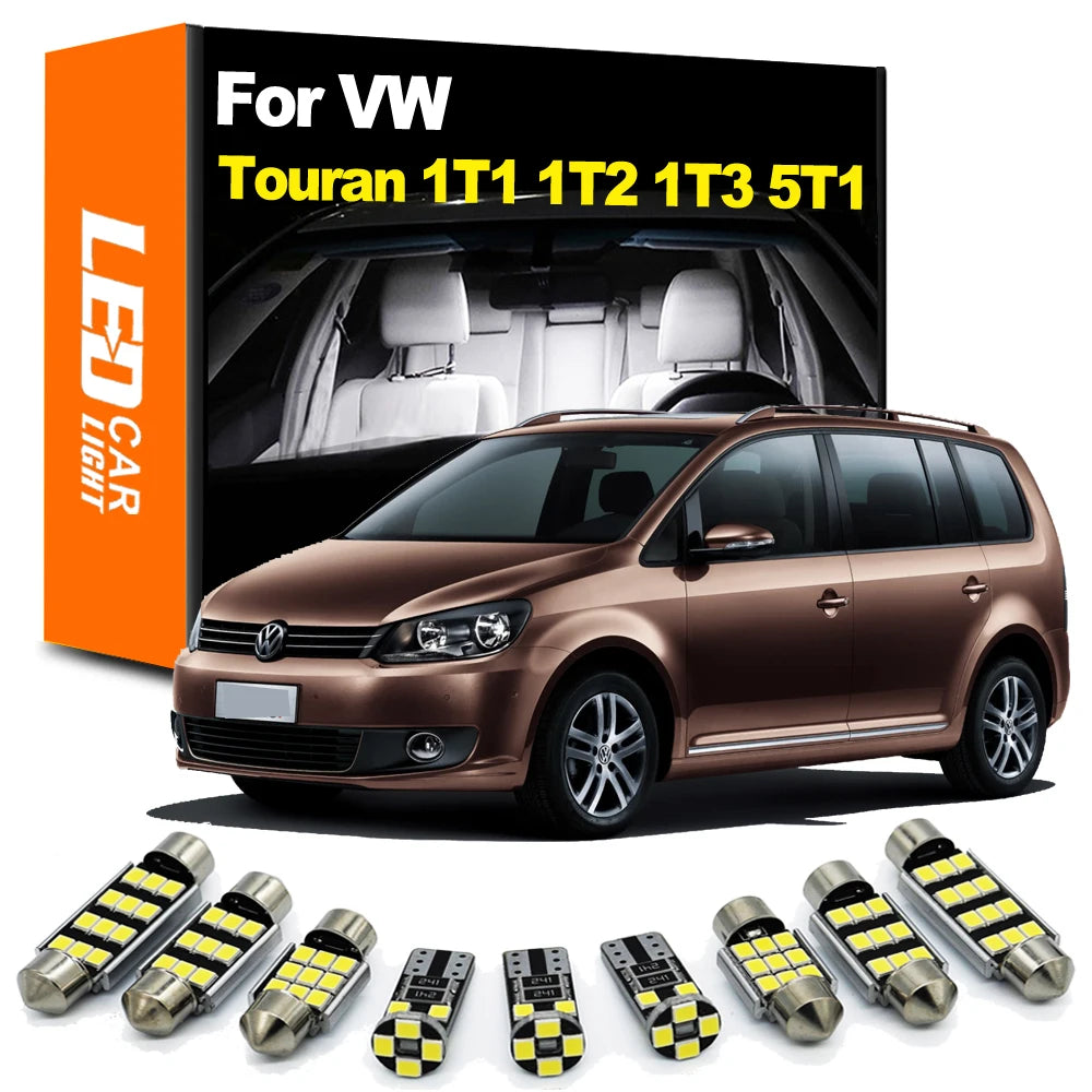 LED Interior Light Kit for Volkswagen VW Touran 1T1 1T2 1T3 5T1 2003-2018 - Canbus Dome Map Door Trunk Bulbs | AUTOKI...