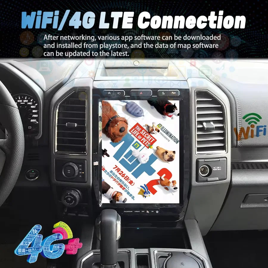 Car Radio 12.1" Car Radio Android 14 Big Screen For Ford F-150 F150 2015 - 2019 Multimedia | AUTOKITSHOP