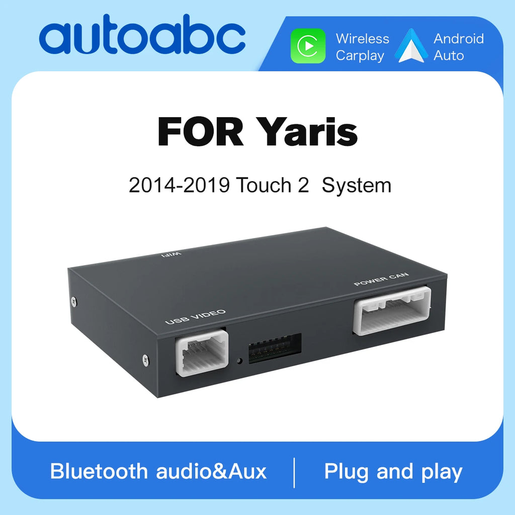 AUTOABC Wireless Carplay Android Auto For Toyota Yaris With Multimedia Accessory Mirror Li
