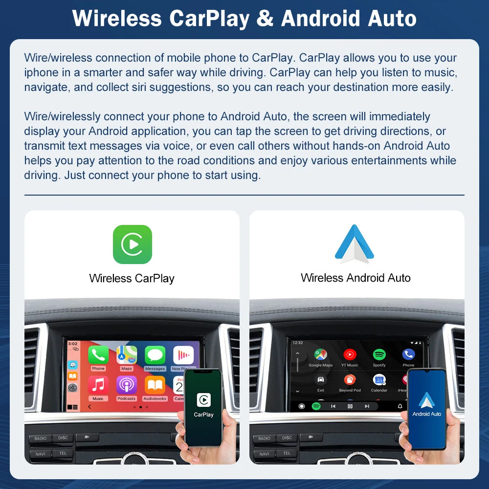 Plug & Play Wireless Carplay Decoder for Mercedes Benz ML GL W166 NTG4.5 System 2012-2015  | AUTOKITSHOP