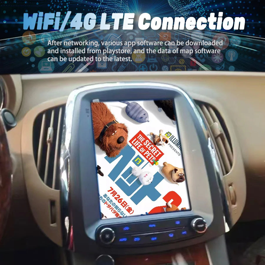9.7" Head Unit For Buick Lacrosse GM Alpheon 2009-2012 Android 15 Multimedia Player Naviga