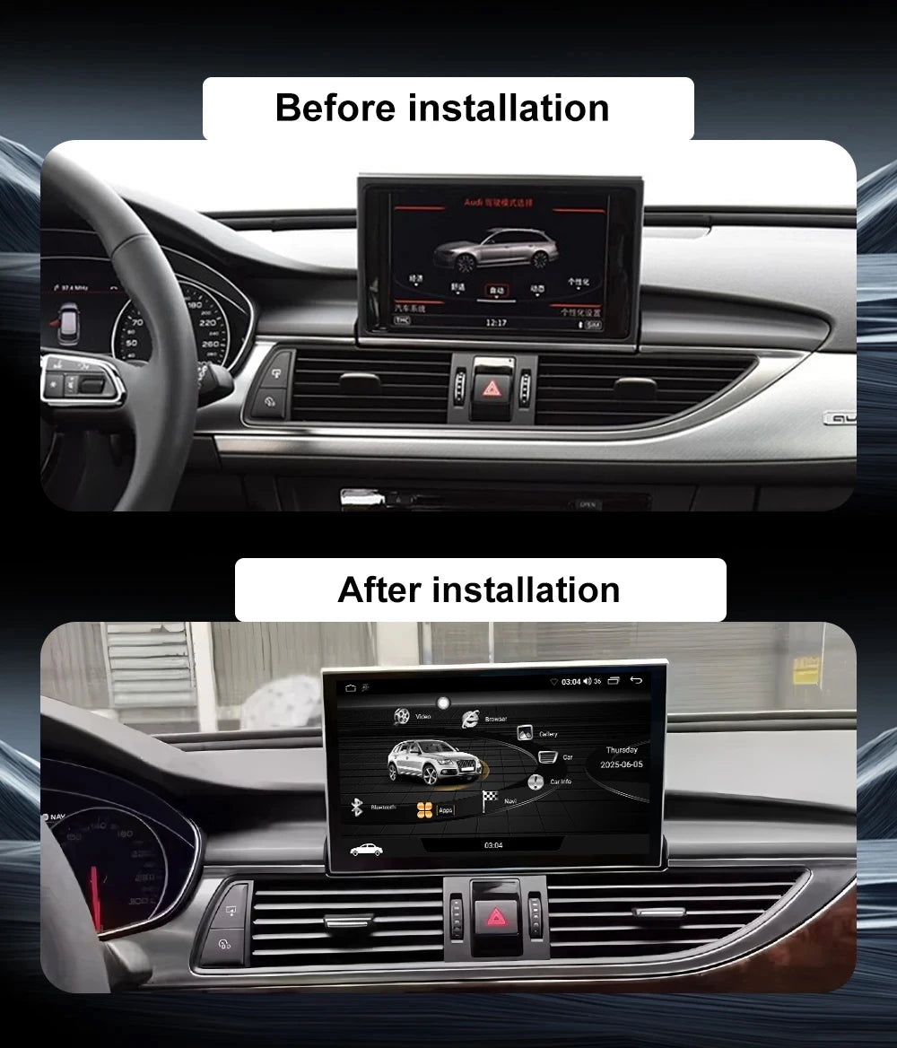 Android Auto Carplay For Audi A6 C7 A7 2012-2018 Car Radio Video Multimedia Player WiFi BT