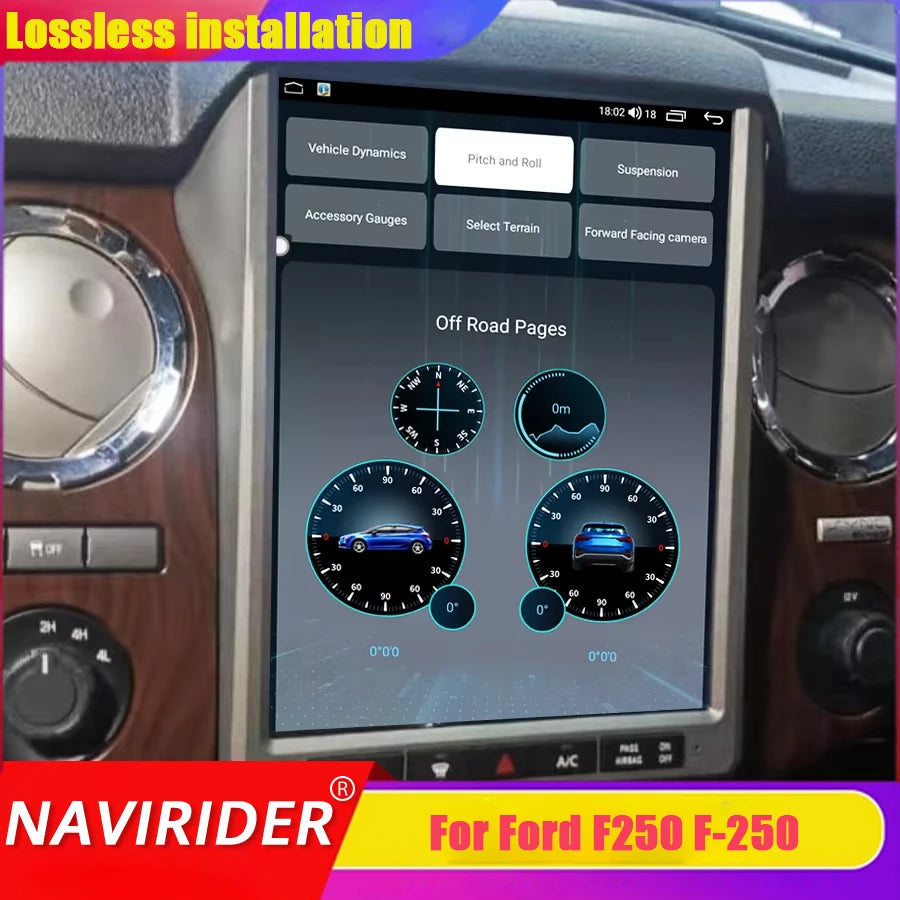 12.1Inch Android 12 Multimedia Player GPS for Ford F250 F-250 2013-2016 Car Radio Stereo N | AUTOKITSHOP