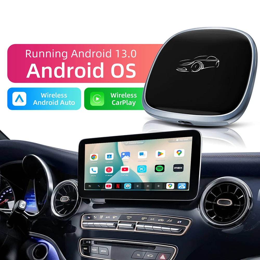 Android 13 CarPlay Ai Box Wireless Carplay Android Auto SM6115 4GB+64GB 4G Lite For Origin | AUTOKITSHOP