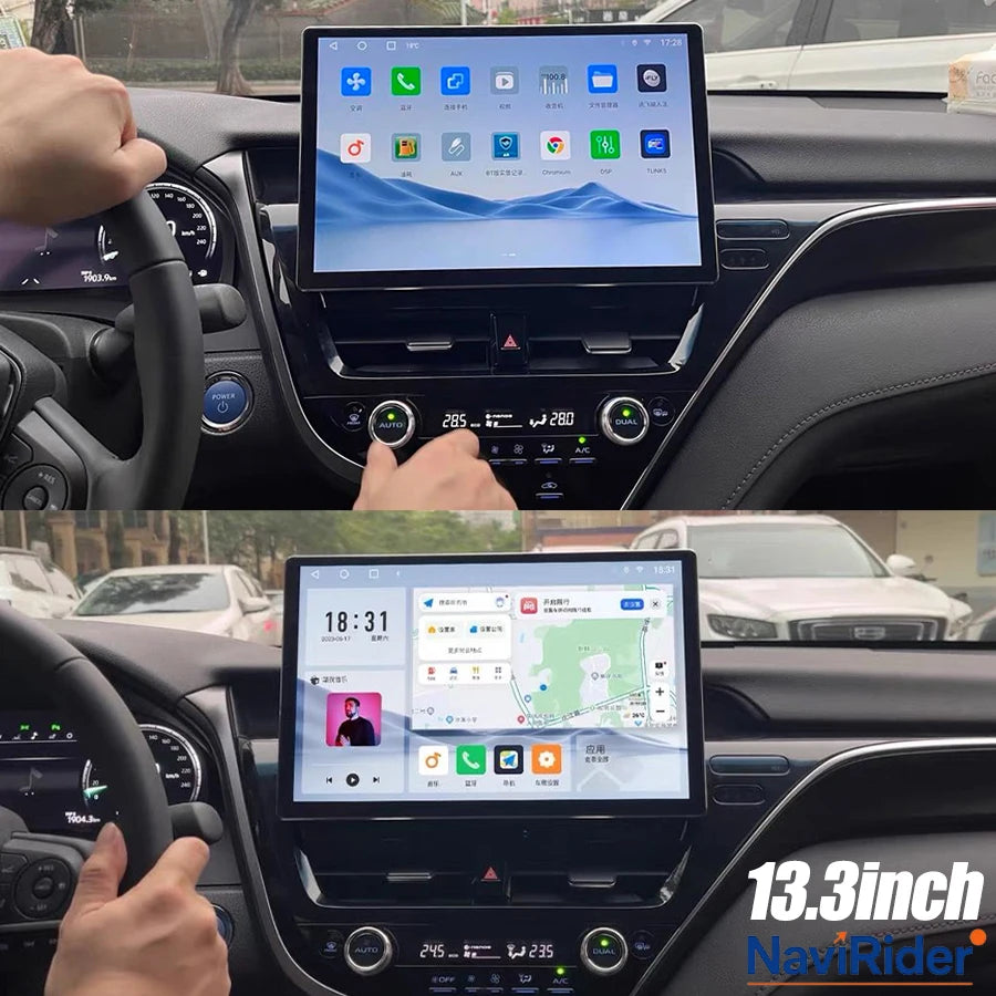 13.3" Screen Car Radio Android Carplay For Toyota Camry 2021 2022 Stereo GPS Multimedia Ra