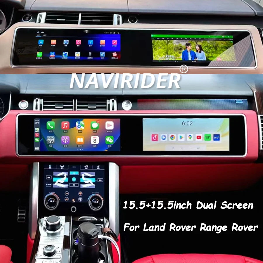 15.5+15.5inch Dual Screen Android Carplay For Land Rover Range Rover Sport L494 2014-2019  | AUTOKITSHOP