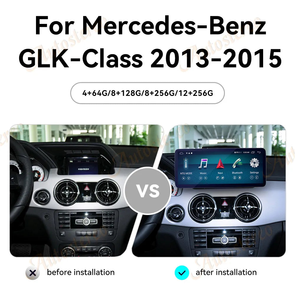 2400*900 668S Android 13 For Mercedes Benz GLK 2008-2015 GLK280 GLK350 GLK320 Car GPS Navi