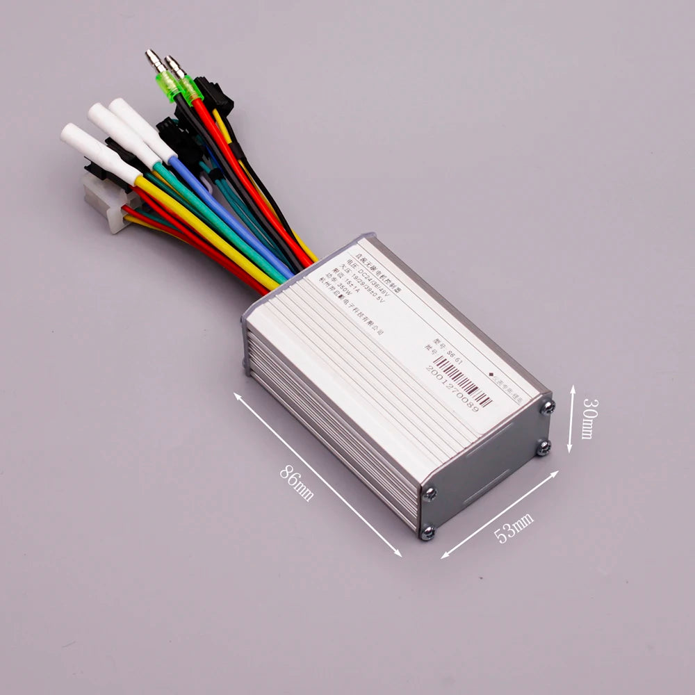 Waterproof Electric Bike Controller 24V‑48V 250W/350W Brushless Controller with LCD Display Pane - Automotive LED Light