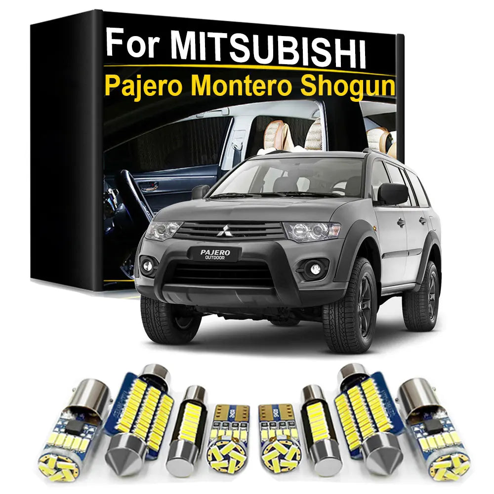 LED Interior Light Kit for Mitsubishi Pajero 2 3 4 V80 V93 V97 V98 V60 Montero Shogun 1990- 2015 - Canbus Dome Map Do...