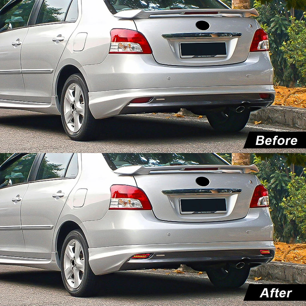 LED Rear Bumper Reflector Light For Toyota Vios 2008 2009 2010 2011 2012 2013 Start-up Ani | AUTOKITSHOP