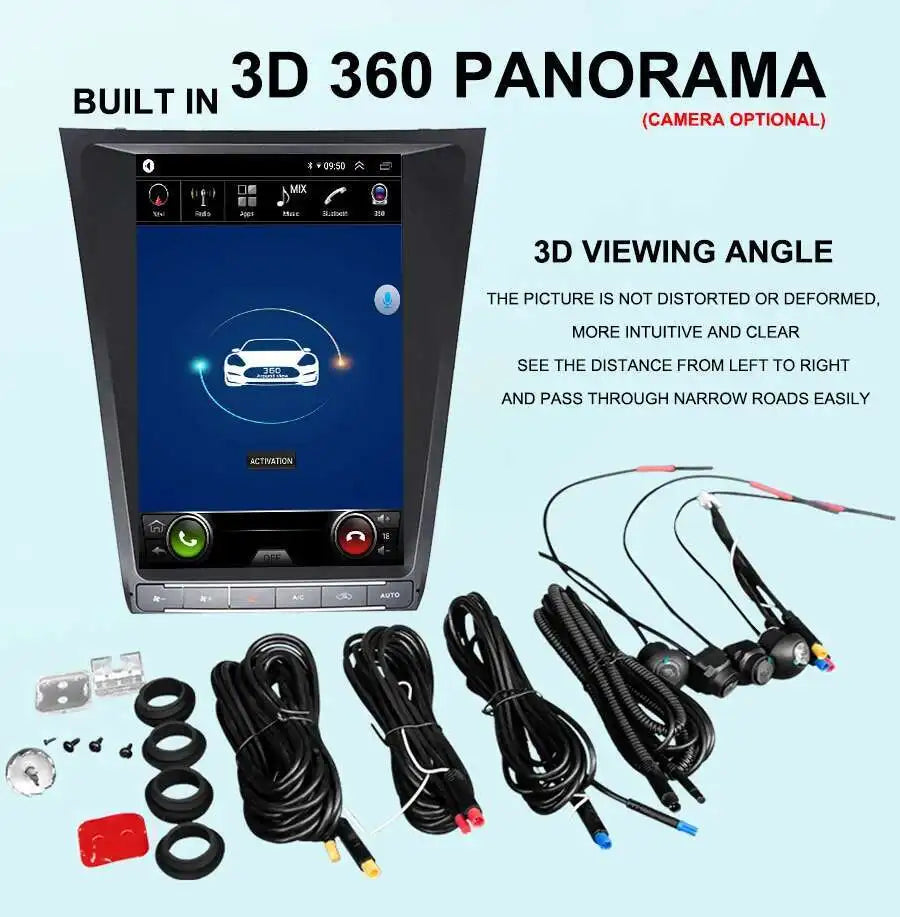 Screen Android 15 Car Radio For Lexus GS450h GS300 GS350 2005 2011 GPS Multimedia Auto Vid | AUTOKITSHOP