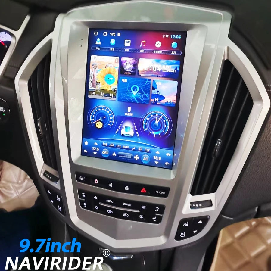 Android Screen For Cadillac SRX 2009-2012 Android 15 4G WIFI Carplay 10.4inch Car Radio Mu