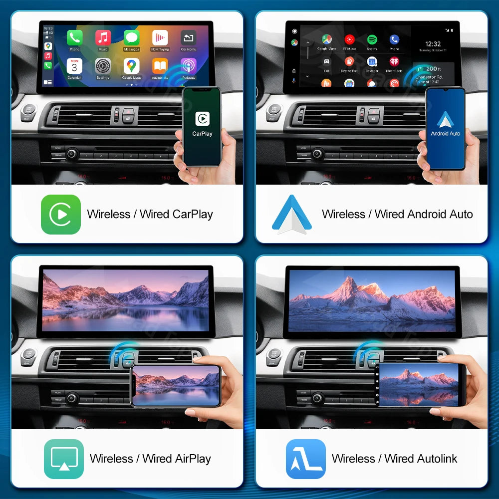 12.3'' Linux Touch Screen Car Radio Multimedia Displsy For BMW 5 7 Series F01 F10 F11 CIC  | AUTOKITSHOP