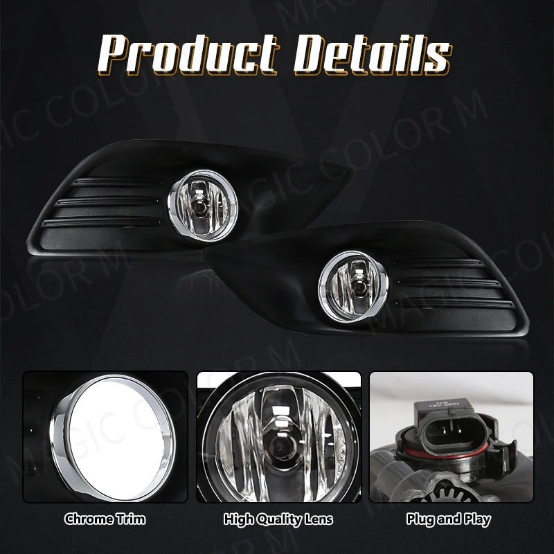 For Ford Focus Focus 2 MK2 2009 2010 2011 Fog Lamps LED DRL Daytime Running Lights Halogen | AUTOKITSHOP