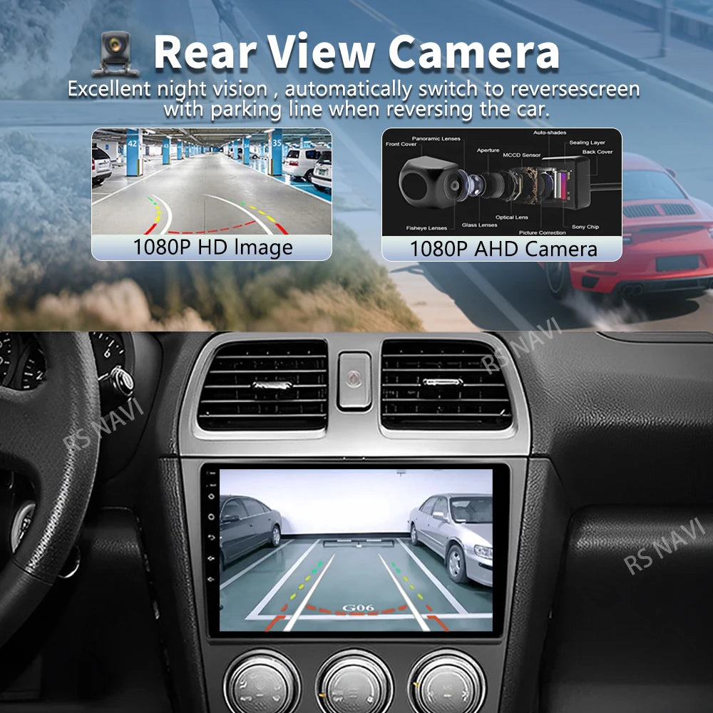 Android 16 For Subaru Impreza WRX 2003 - 2007 2K QLED Android Car Radio Multimedia Video P