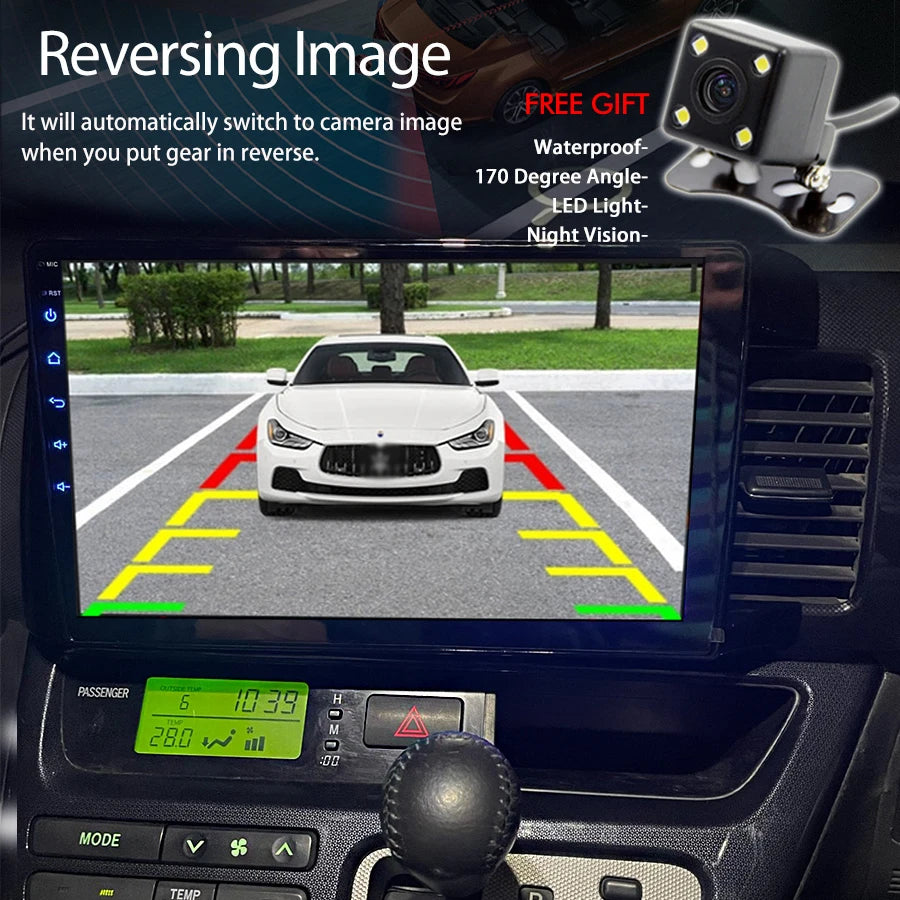 360 Camera Carplay Android 14 Car Multimedia Player For Toyota Wish XE10 2003 - 2009 GPS R