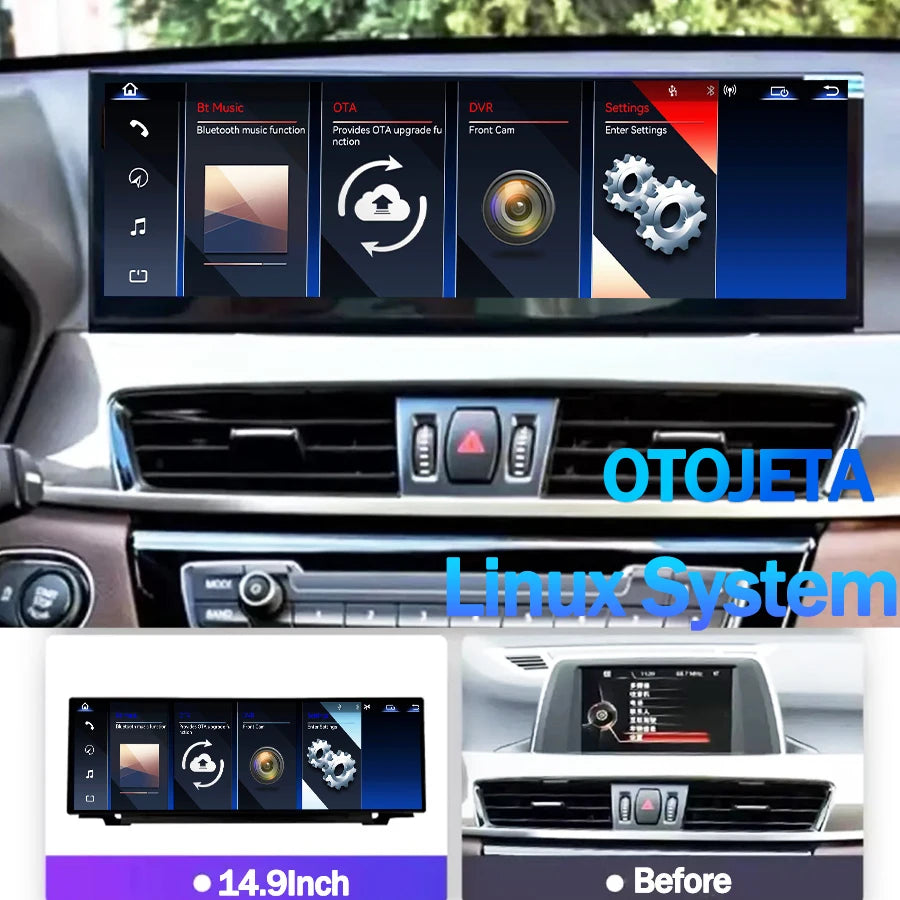 14.9inch linux system Car Video Players Multimedia Screen For BMW X1 X2 F48 F49 CCC CIC Ca | AUTOKITSHOP
