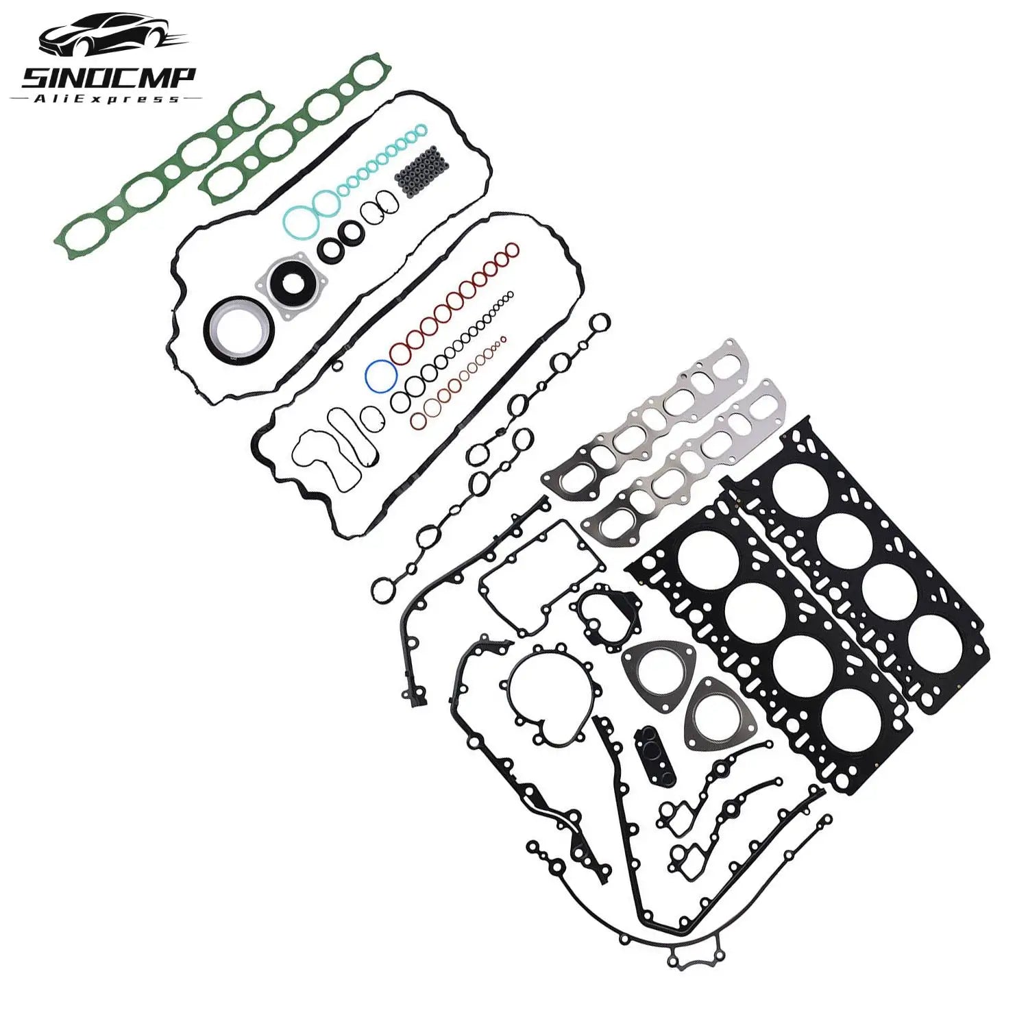1Set Engine Gaskets Seals Rebuild Kit 94810417106 94810417205 94810112504 For Porsche Caye