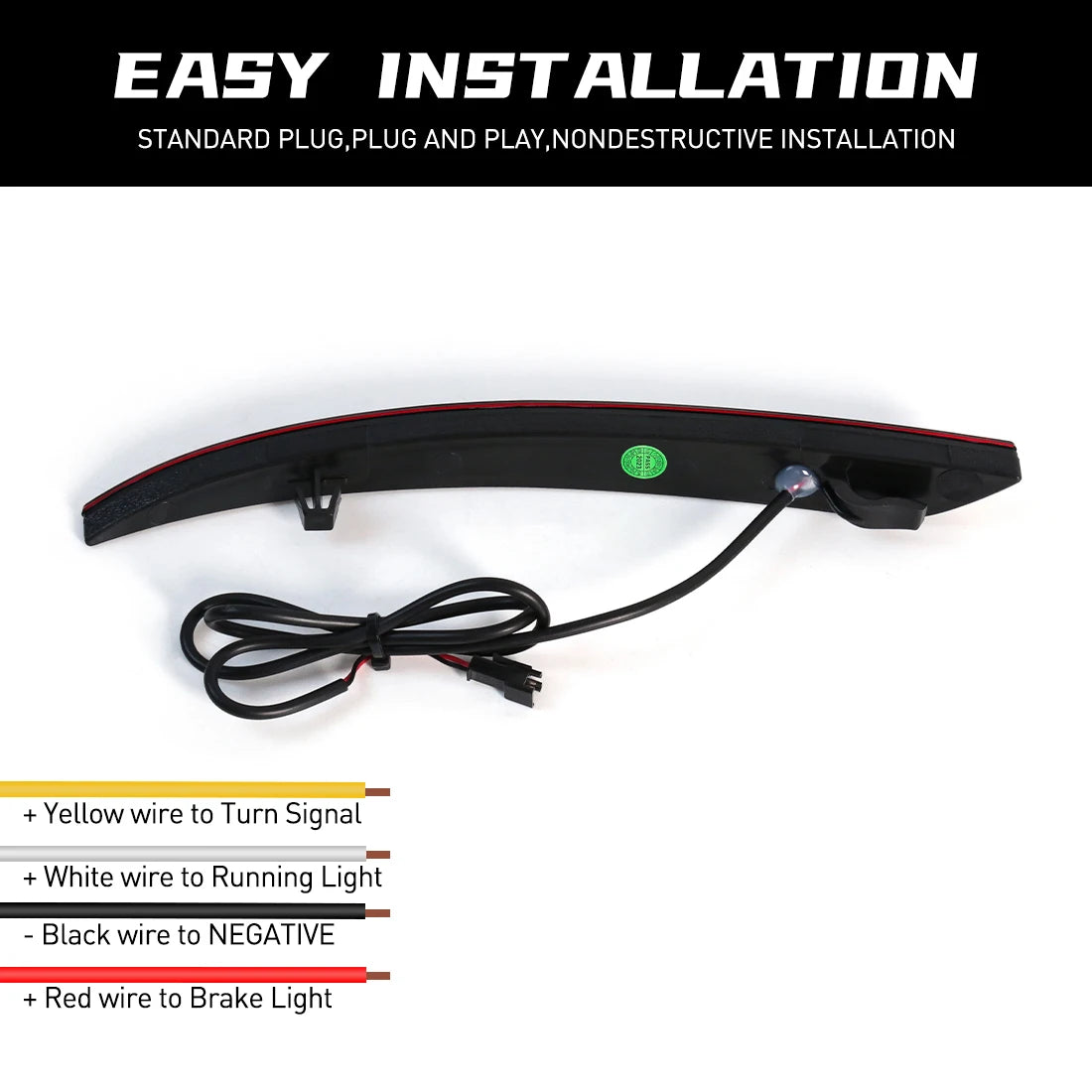 For Ford Mondeo Fusion 2013 2014 2015 2016 2017 2018 LED Rear Bumper Reflector Lights Brak | AUTOKITSHOP