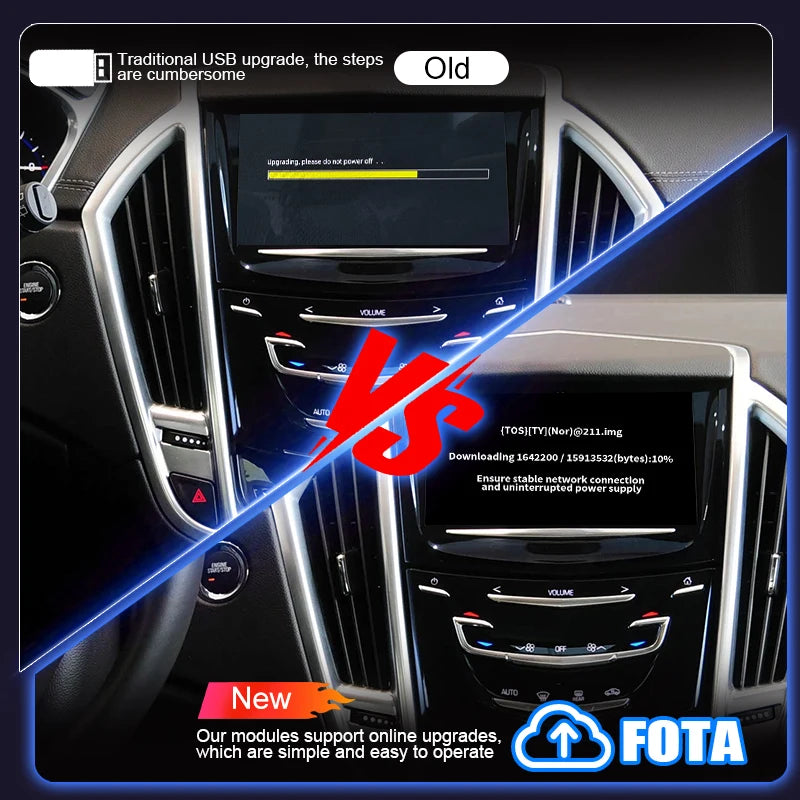 Wireless CarPlay & Android Auto Adapter for Cadillac SRX 2013-2017 CTS ATS XTS XT5 8" HMI