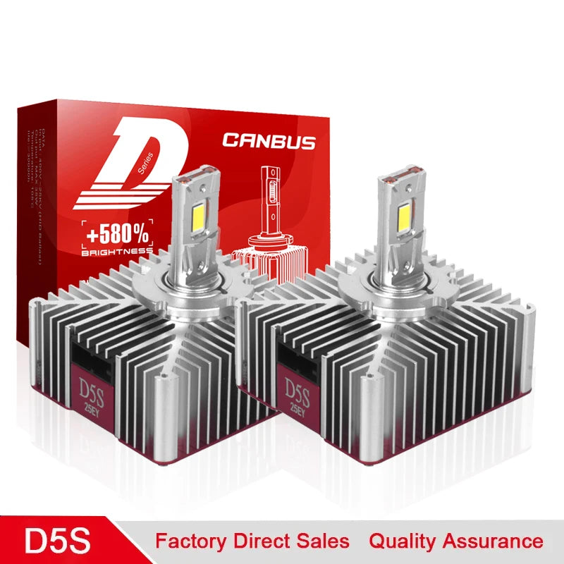 D SERIES D5S LED Car Lights 12V Headlights 1:1 Xenon Lamp HID CANbus No Error 70W Auto Tur