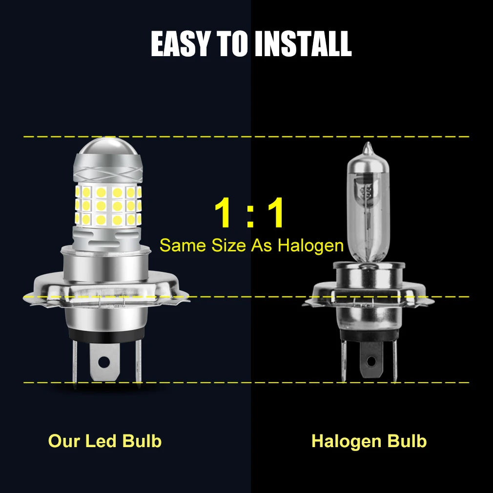 H4 Led Motorcycle Headlight LED BA20D H6 P15D Lamp LED Moto High/Low Beam Led Bulbs Lamp M