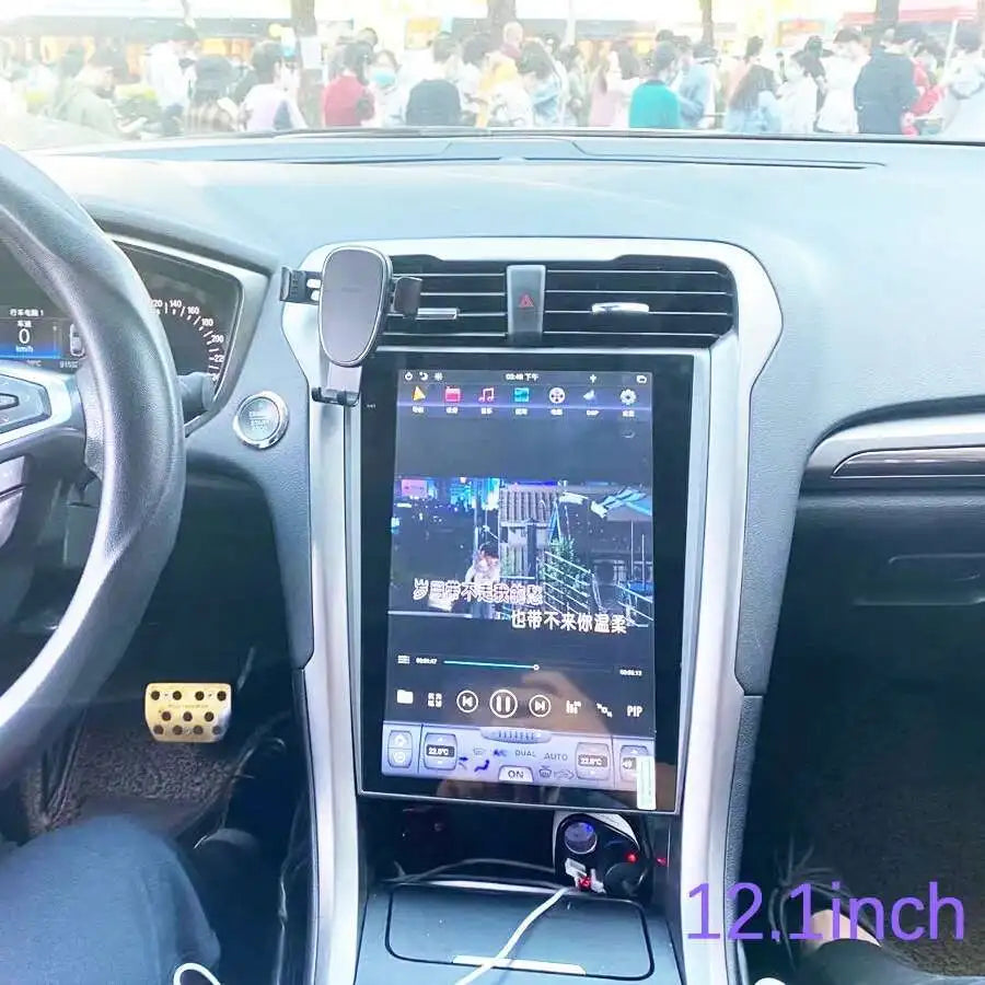 8G+128G 12.1Inch Touch Screen For Ford Mondeo Fusion MK5 Android 14 Car Radio Multimedia V