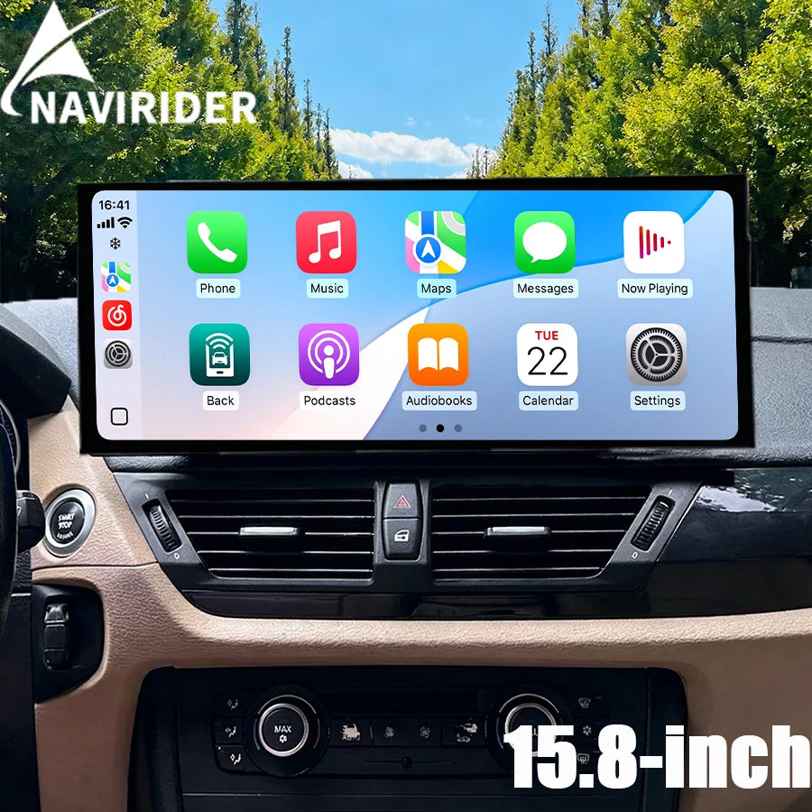15.8inch Android For BMW X1 E84 2009-2015 Car Stereo Radio Multimedia Screen Player GPS Na