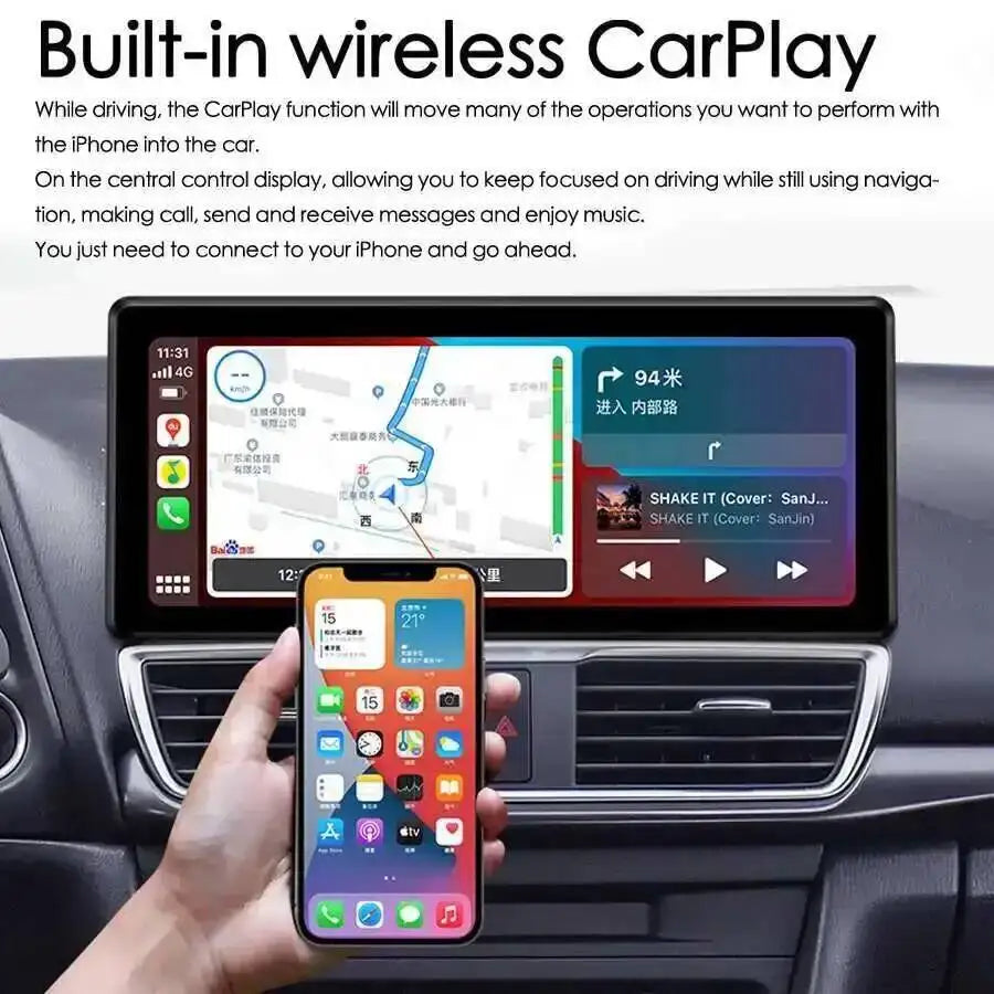 13.3inch Wide Screen Android 15 Car Video Player 2Din Radio Stereo For Toyota Chr 2016-202