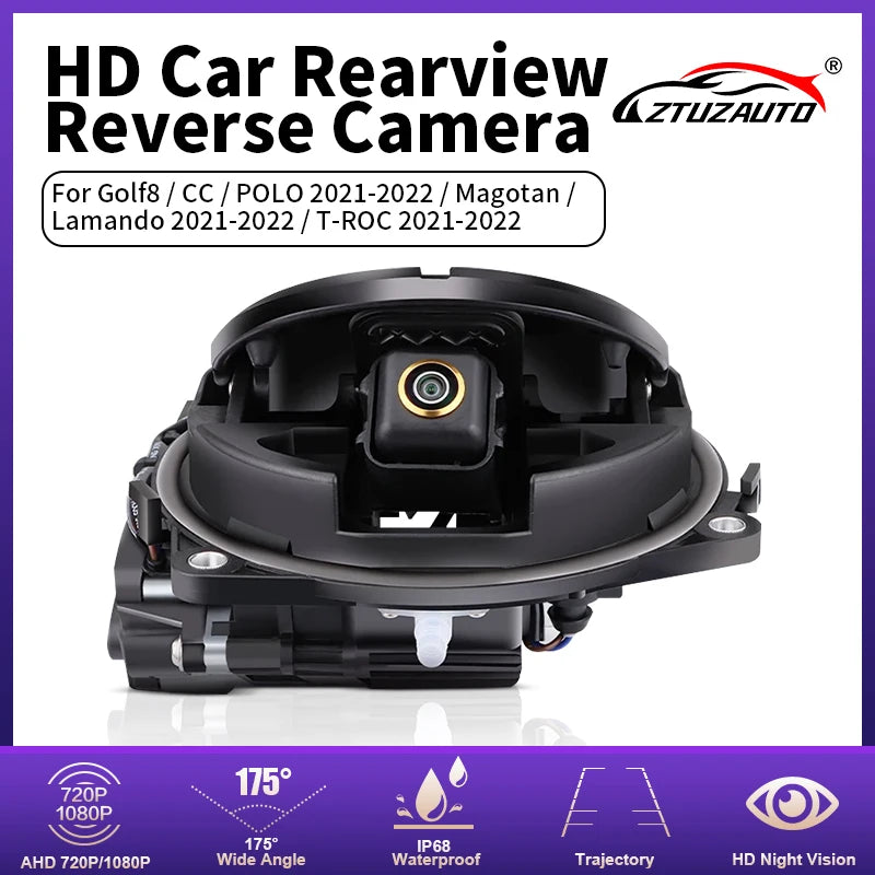 170° AHD 1080P Flip Emblem Car Reverse Backup Camera for VW Golf 8/CC/POLO 2021-2022/Magot