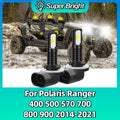 2x Led Lights 894/881/896/862/886 Fog Lamp Bulbs For Polaris Ranger 400 500 570 700 800 90
