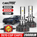 H7 H11 LED Headlight 20000LM H8 H9 CSP 120W HB3 HB4 9005 9006 H1 Canbus No Error 6000K 800