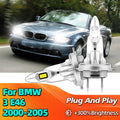 LED Headlight Bulb Fanless 6000K Super Bright Wireless CSP 180W Car Light For BMW 3 E46 20