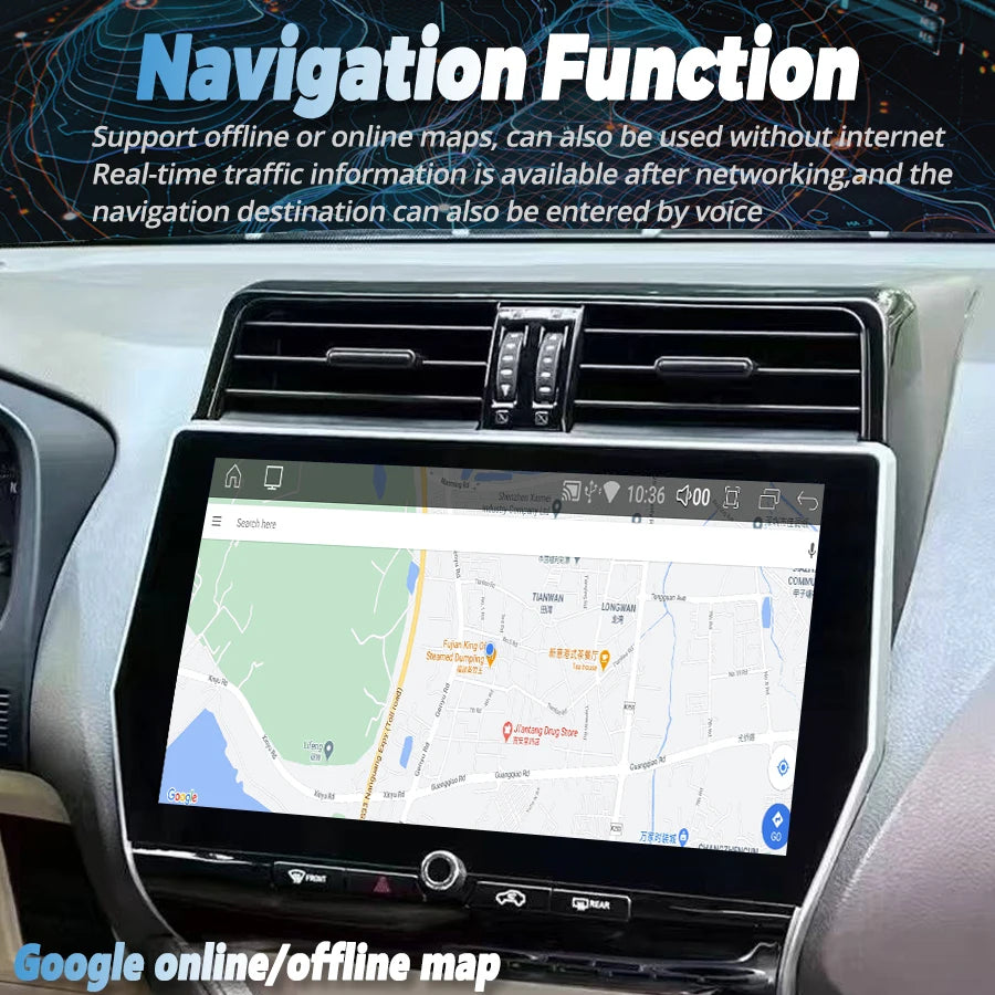 Auto Carplay BT 11.6inch Car Radio For Toyota Prado 2010-2022 Android 13 GPS Navigation St