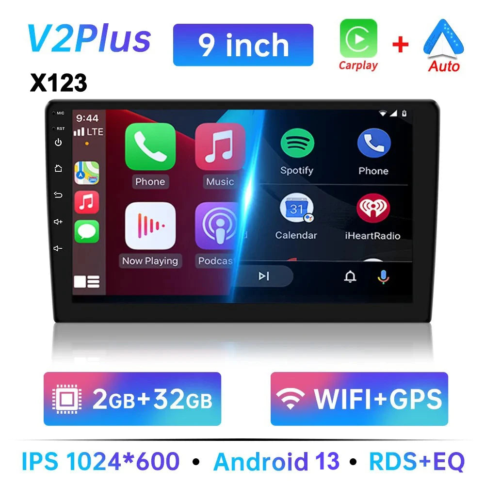 7/9/10 inch Universal Android 13 Car Radio 64G Autoradio android 2 Din car radio GPS BT Central Multimedia Smart car systems