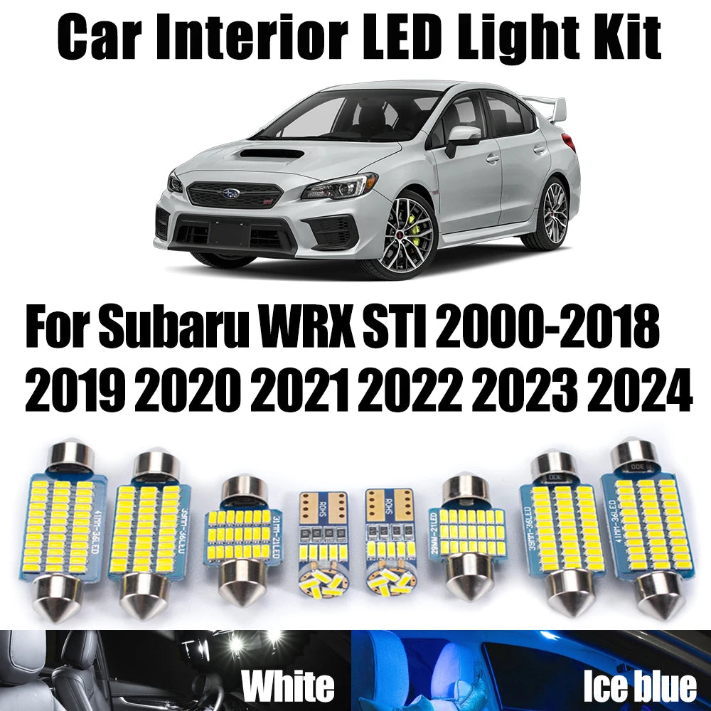 LED Interior Light Kit for Subaru WRX STI 2000- 2020 - Canbus Dome Map Door Trunk Bulbs | AUTOKITSHOP