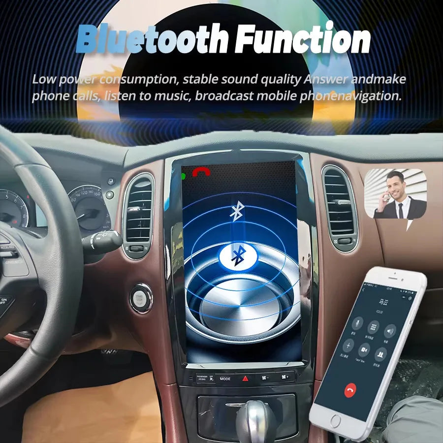 Android15 Vertical Screen Car Radio For Infiniti QX50 EX35 EX25 2013-2022 GPS Navi 13.8 In | AUTOKITSHOP