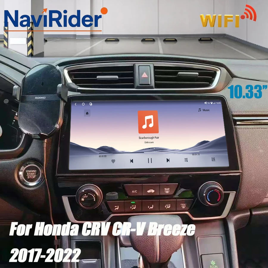 10.33inch For Honda CRV CR-V Breeze 2017-2022 Car Radio Wireless CarPlay Android Auto Mult