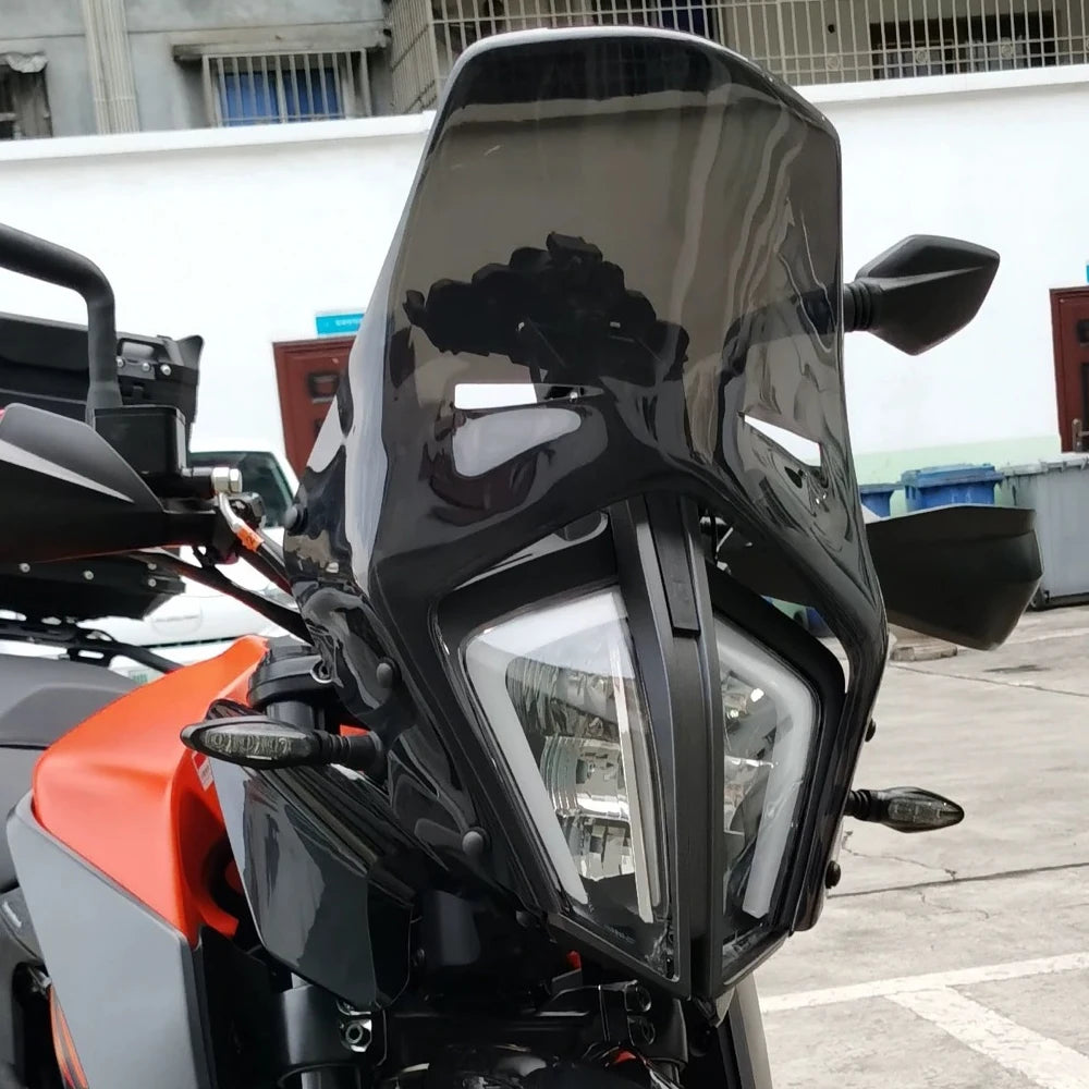 FOR 390 790 890 ADV Adventure Rally 2017-2021 2020 Motorcycle Rally Windshield Wind Deflector Wi - Automotive LED Light