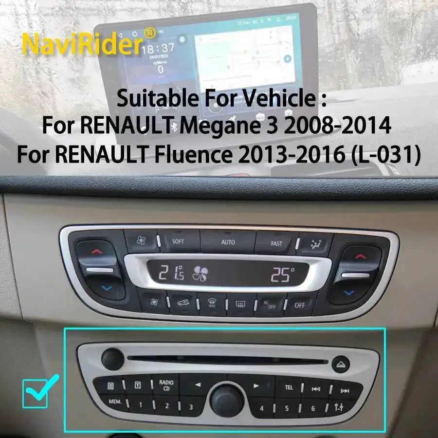 For RENAULT Megane 3 2008-2014 For RENAULT Fluence 2013-2016 Car Video Player OEM Style Co | AUTOKITSHOP