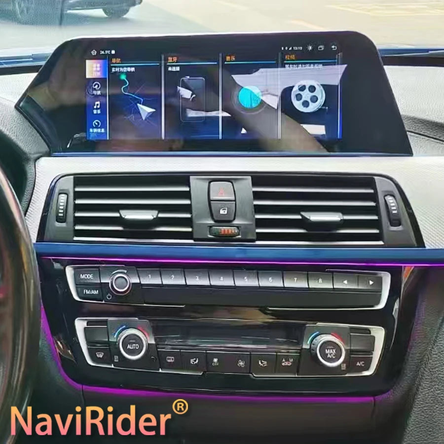 10.25inch GPS Navi 4G Android 14 BT CarPlay screen For BMW Series 3 4 F30 F31 F32 F33 F34