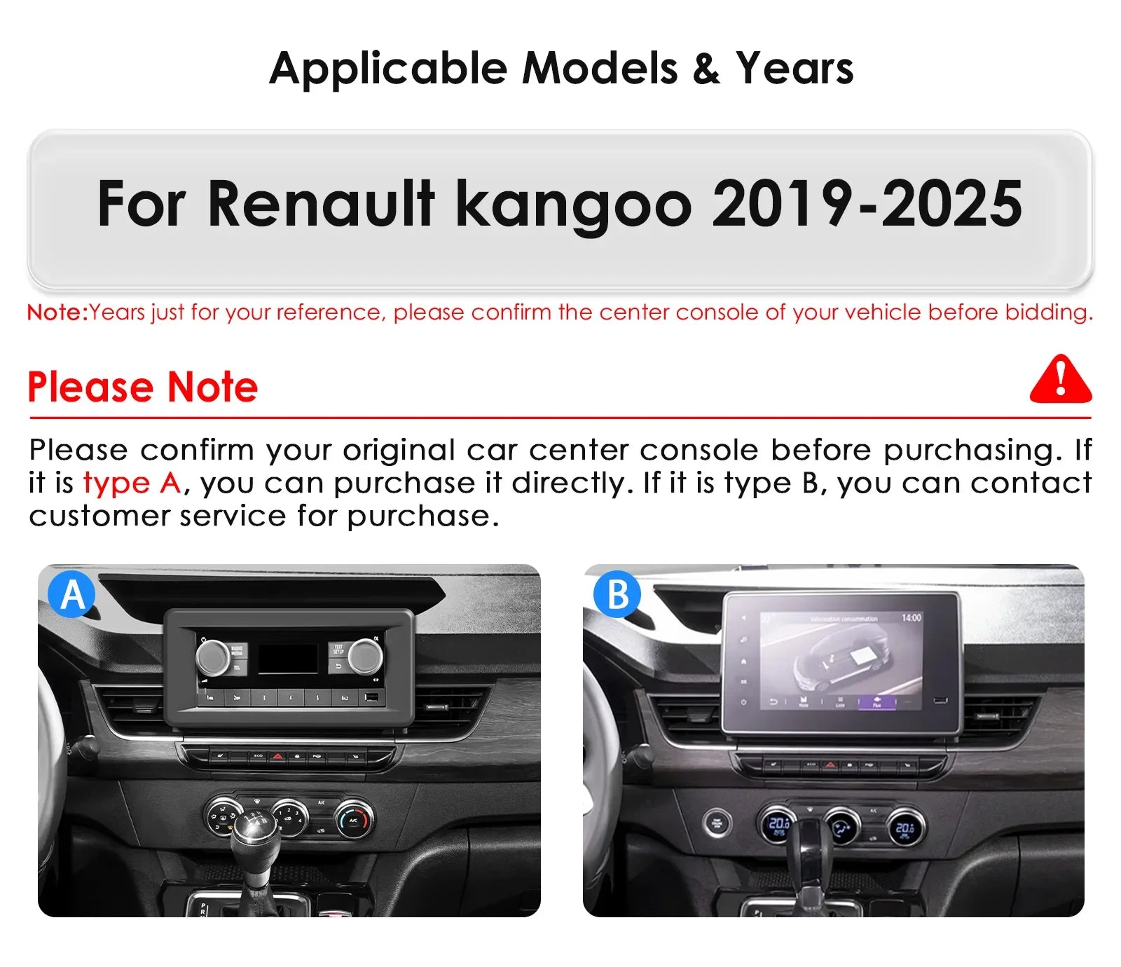 Android 13 Auto Car Radio for Renault kangoo 2019 - 2025 Autoradio Mutimedia Video player