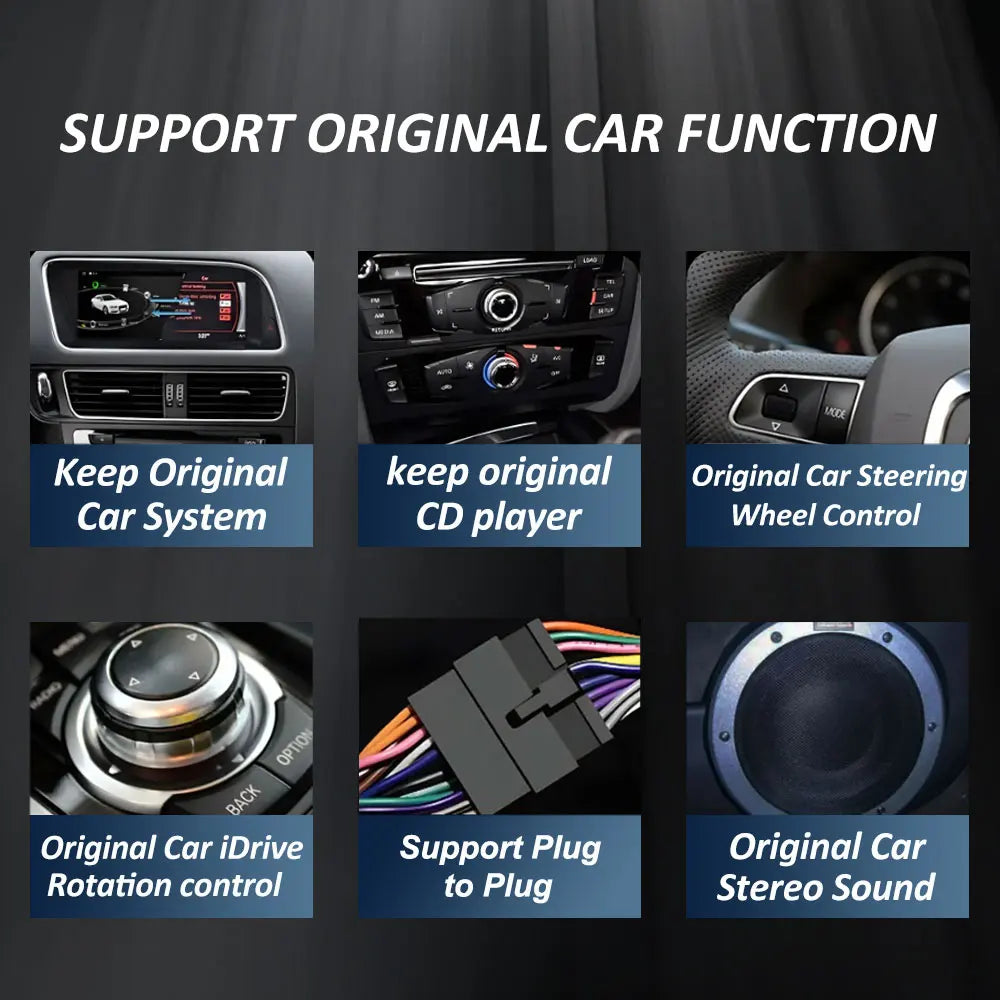 For Audi Q5L 2018 - 2019 Wireless CarPlay Navigation GPS Radio 4G WIFI Bluetooth Android 1